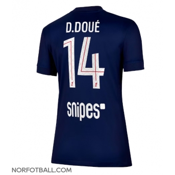 Billige Fotballdrakt Paris Saint-Germain Desire Doue #14 Replika Hjemmedrakt Dame 2025-26 Kortermet